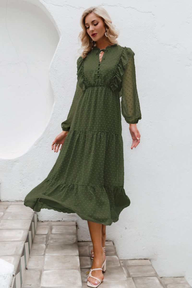 Olive Green Boho Dress Lace 90d6cbbf d16f 44cb b863 2e6bcdcf8950